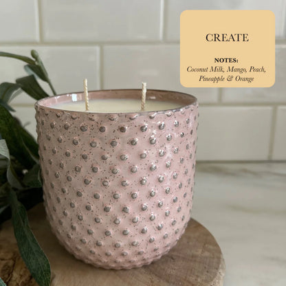 Spring Home Decor Dusty Pink Limited Edition Soy Candle by TLC Candle Co.