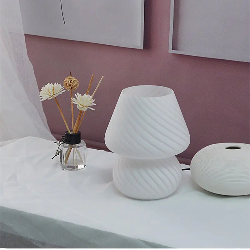 Glass Translucent Bedside Lamp